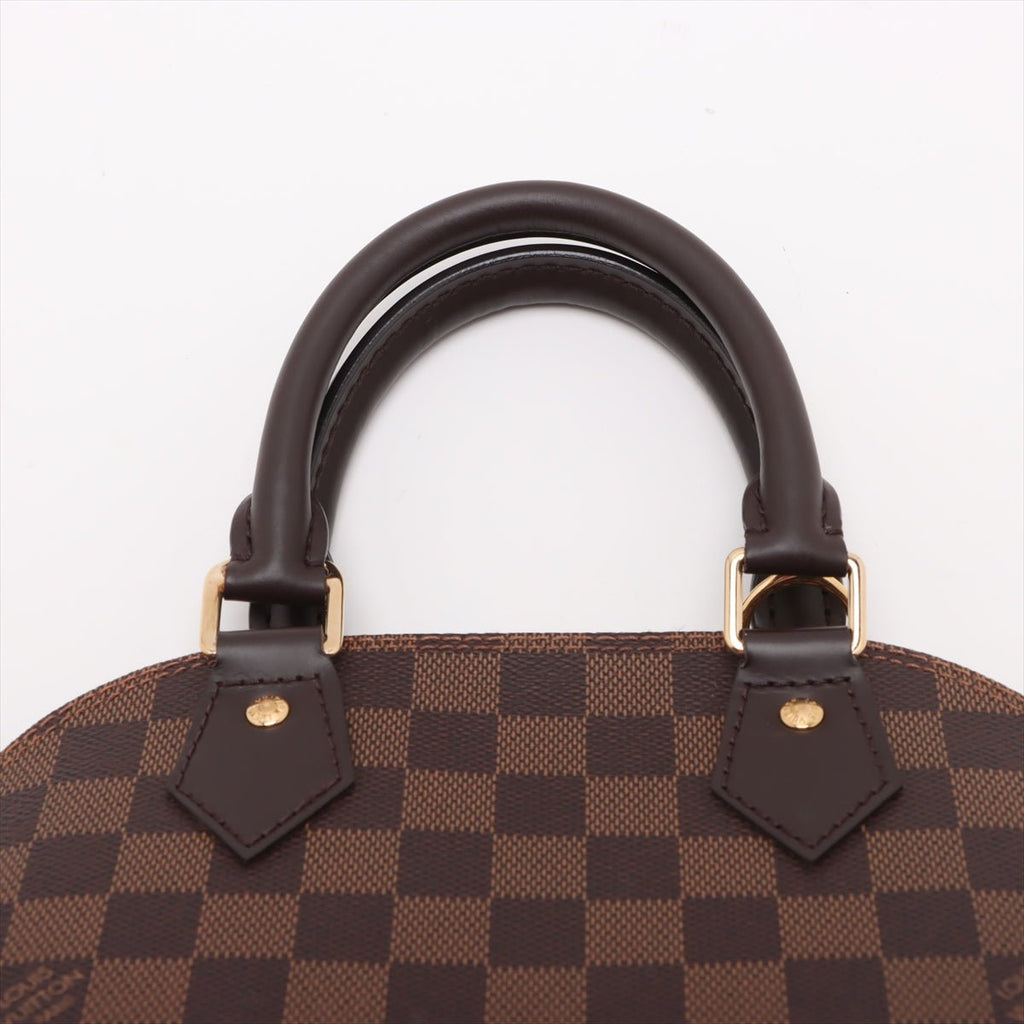 Second hand Louis Vuitton Alma BB Canvas 2-Ways Top-handle Bag Damier Ebene - Tabita Bags