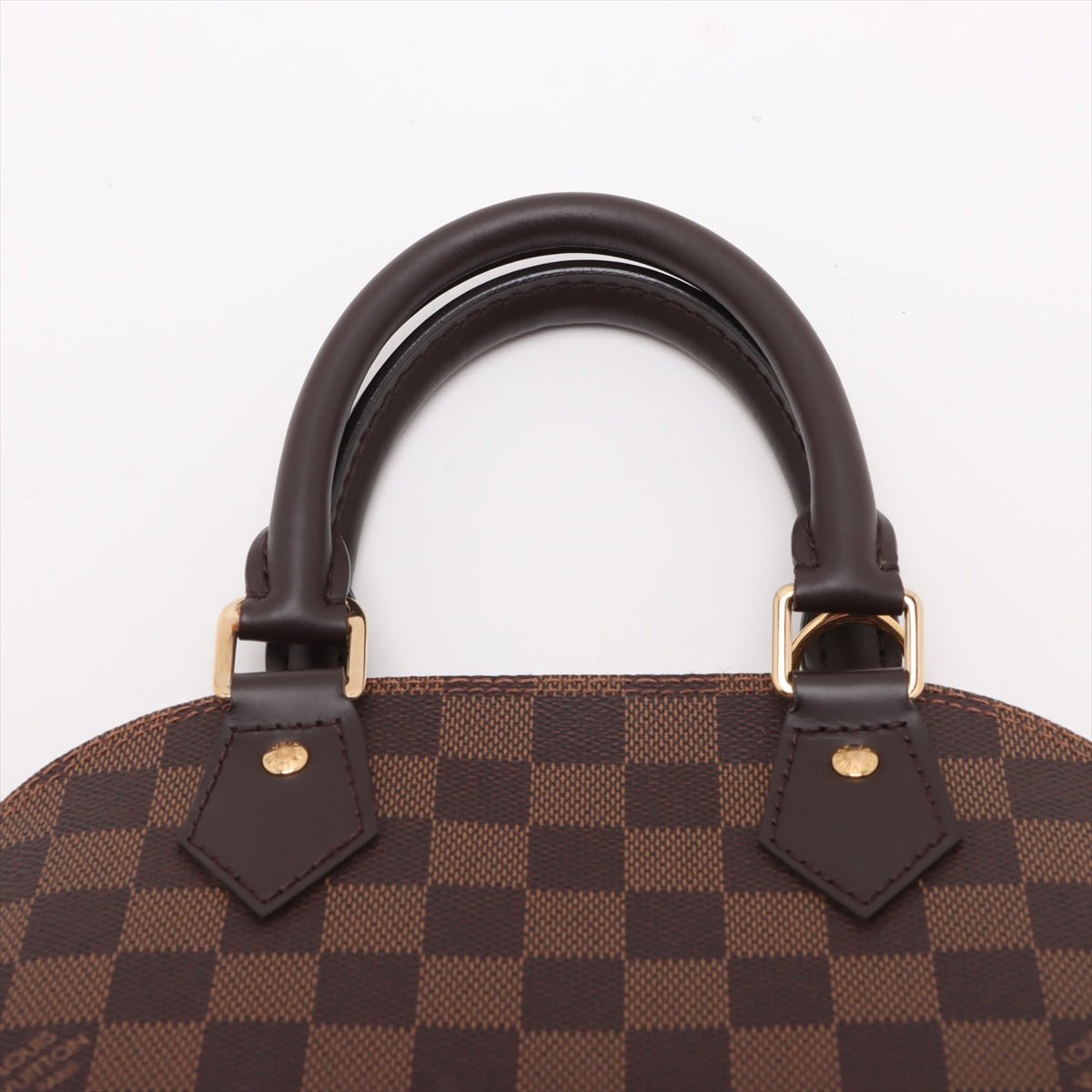 Second hand Louis Vuitton Alma BB Canvas 2-Ways Top-handle Bag Damier Ebene - Tabita Bags