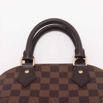 Second hand Louis Vuitton Alma BB Canvas 2-Ways Top-handle Bag Damier Ebene - Tabita Bags