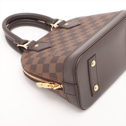 Second hand Louis Vuitton Alma BB Canvas 2-Ways Top-handle Bag Damier Ebene - Tabita Bags
