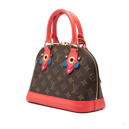 Second hand Louis Vuitton Alma BB Canvas Totem Top - handle Handbag Brown - Tabita Bags