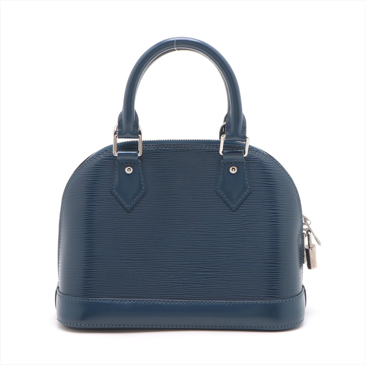 Second hand Louis Vuitton Alma BB Epi Leather 2 - Ways Top - handle Bag Navy - Tabita Bags
