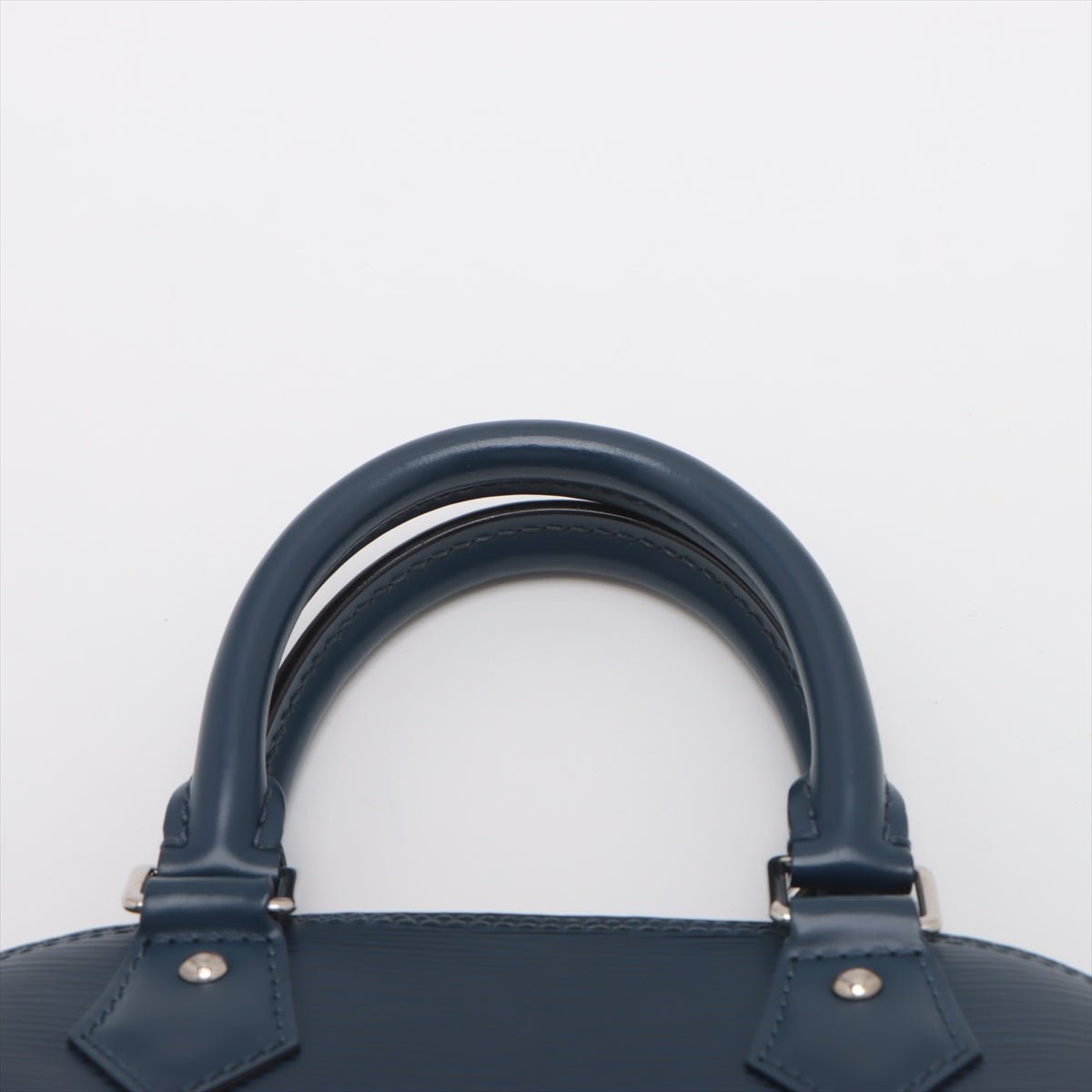 Second hand Louis Vuitton Alma BB Epi Leather 2 - Ways Top - handle Bag Navy - Tabita Bags