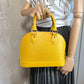 Second hand Louis Vuitton Alma BB Epi Leather 2-Ways Top-handle Bag Yellow - Tabita Bags