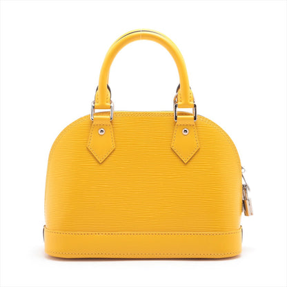 Second hand Louis Vuitton Alma BB Epi Leather 2-Ways Top-handle Bag Yellow - Tabita Bags