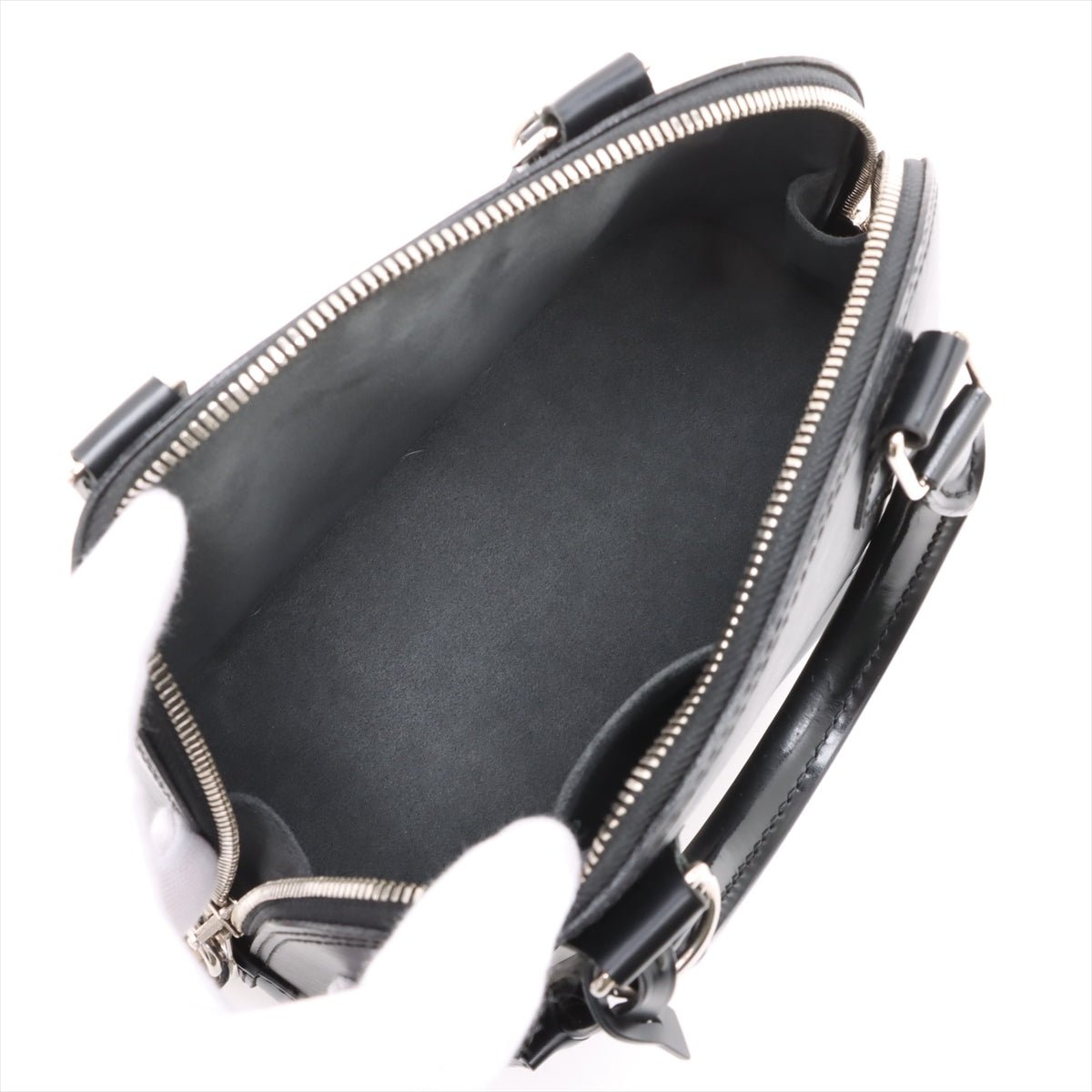 Second hand Louis Vuitton Alma BB Epi Leather Top - handle Handbag Black - Tabita Bags