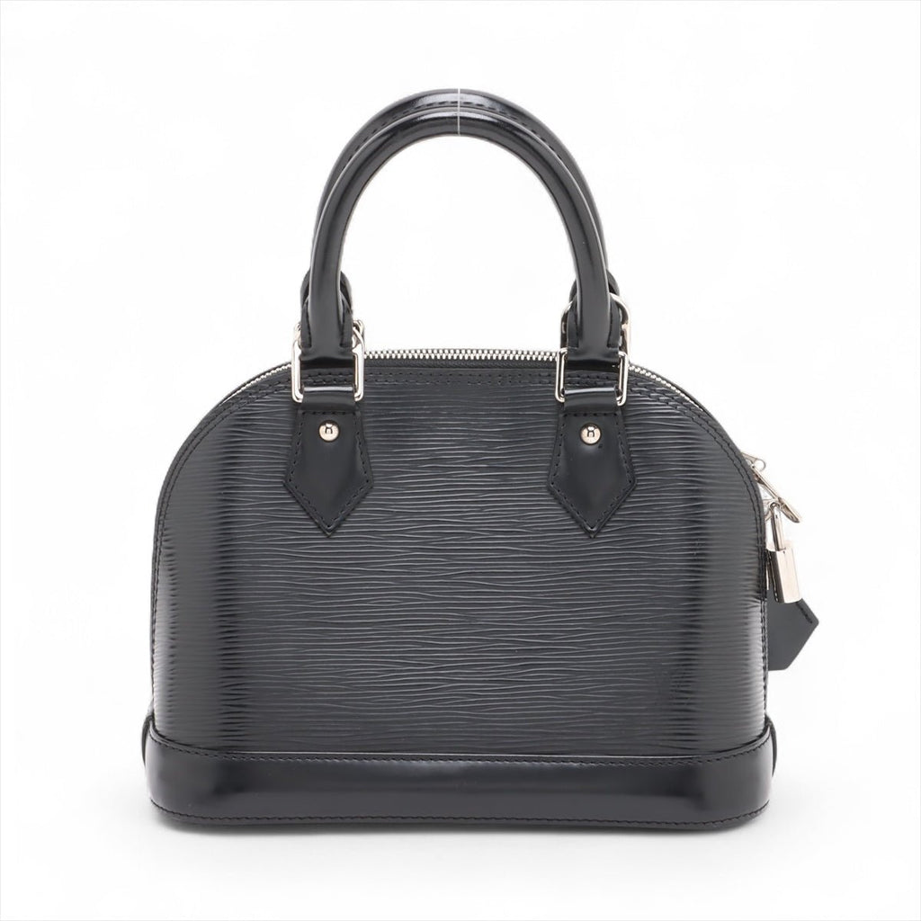 Second hand Louis Vuitton Alma BB Epi Leather Top - handle Handbag Black - Tabita Bags