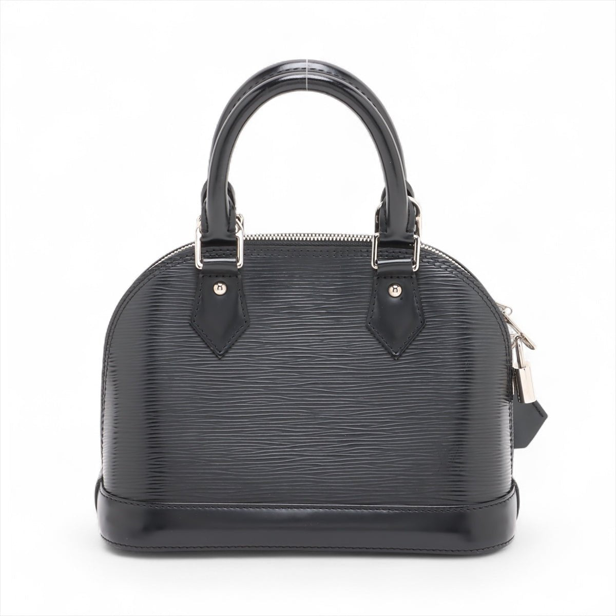 Second hand Louis Vuitton Alma BB Epi Leather Top - handle Handbag Black - Tabita Bags