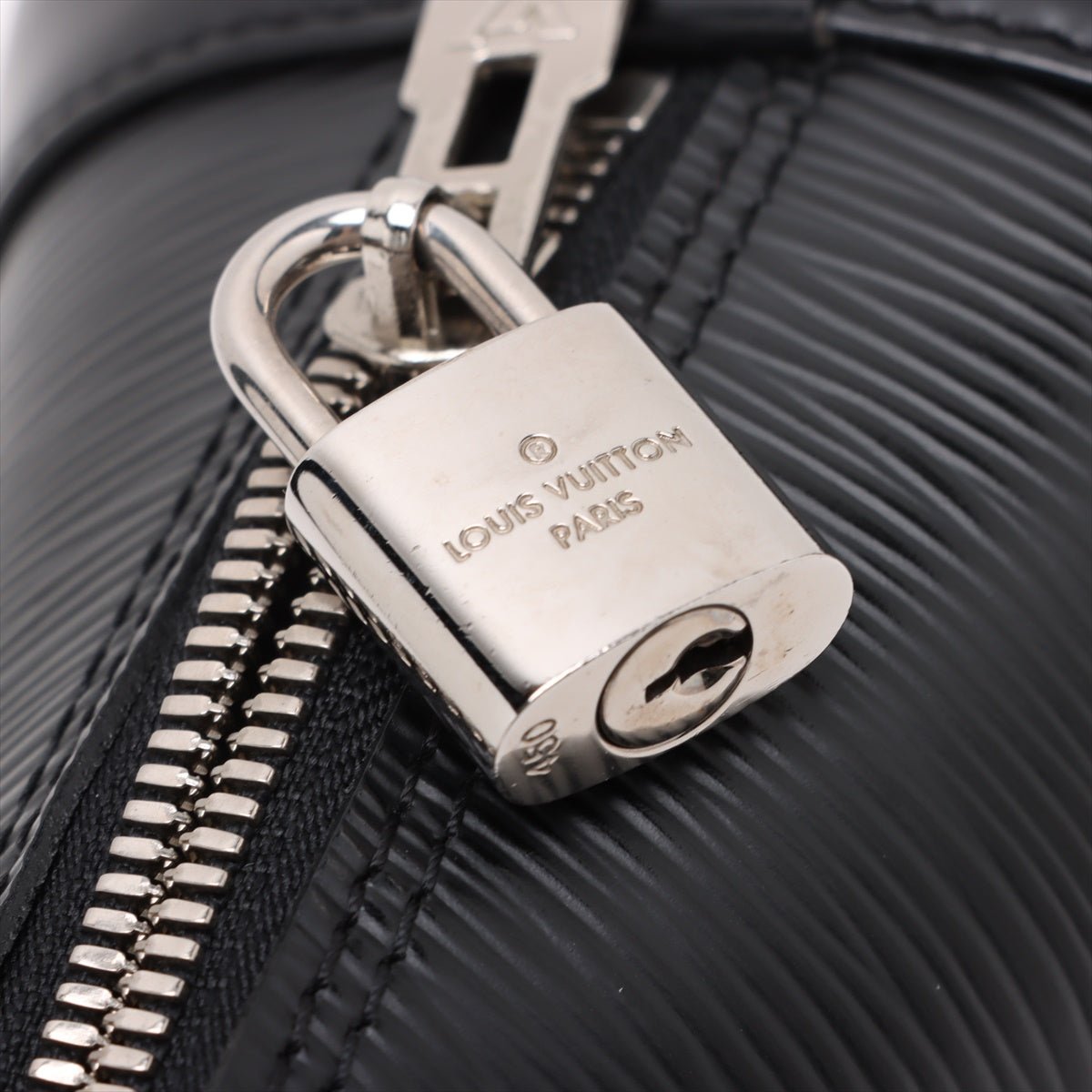 Second hand Louis Vuitton Alma BB Epi Leather Top - handle Handbag Black - Tabita Bags