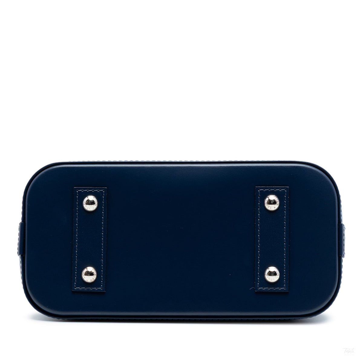 Second hand Louis Vuitton Alma BB Epi Leather Top - handle Handbag Blue - Tabita Bags