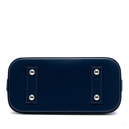 Second hand Louis Vuitton Alma BB Epi Leather Top - handle Handbag Blue - Tabita Bags