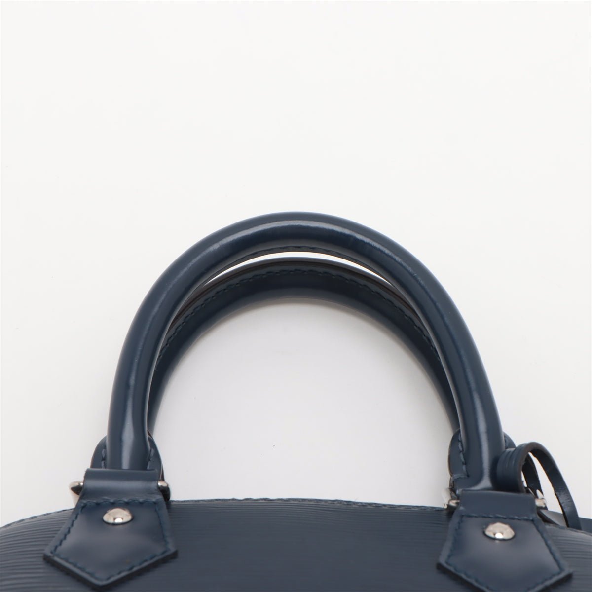 Second hand Louis Vuitton Alma BB Epi Leather Top-handle Handbag Blue - Tabita Bags