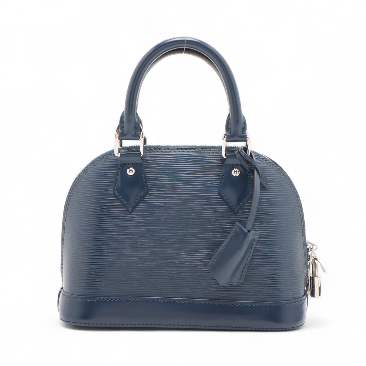 Second hand Louis Vuitton Alma BB Epi Leather Top-handle Handbag Blue - Tabita Bags