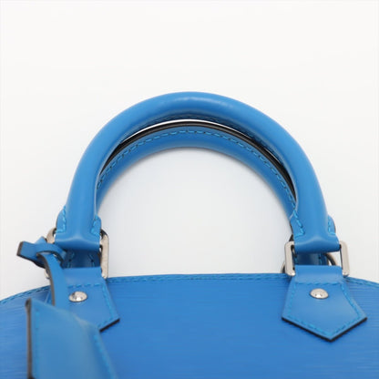 Second hand Louis Vuitton Alma BB Epi Leather Top - handle Handbag Blue - Tabita Bags