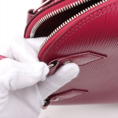 Second hand Louis Vuitton Alma BB Epi Leather Top-handle Handbag Cherry Red - Tabita Bags