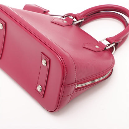 Second hand Louis Vuitton Alma BB Epi Leather Top-handle Handbag Cherry Red - Tabita Bags