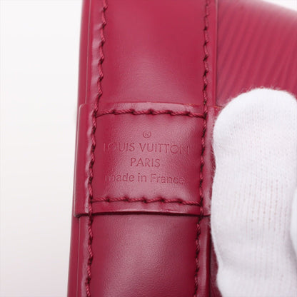 Second hand Louis Vuitton Alma BB Epi Leather Top-handle Handbag Cherry Red - Tabita Bags
