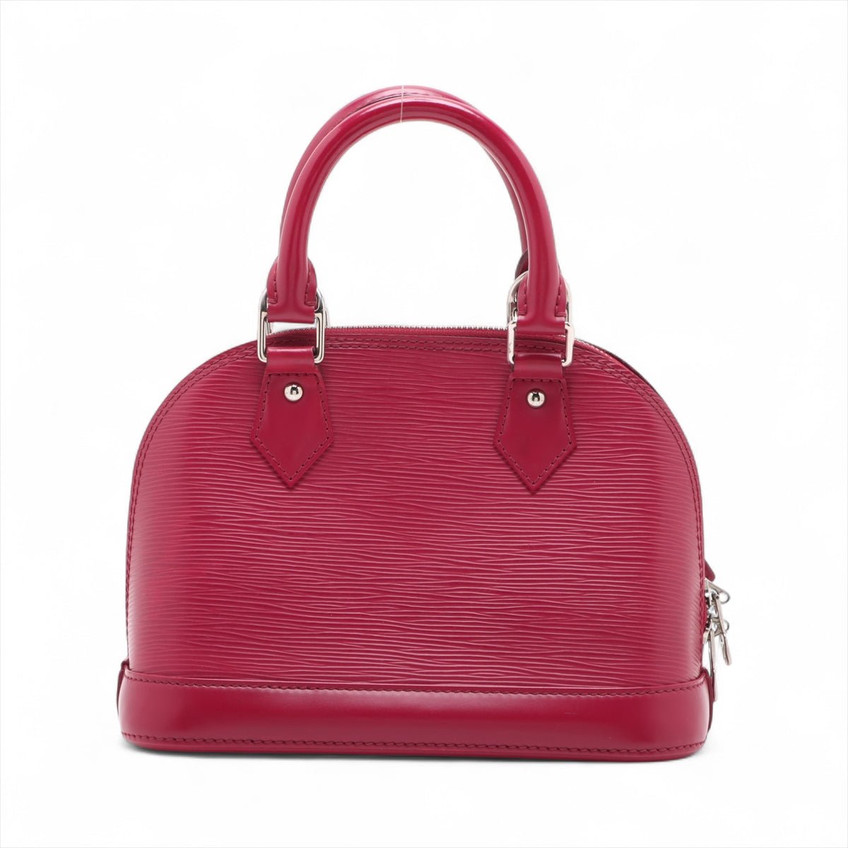 Second hand Louis Vuitton Alma BB Epi Leather Top-handle Handbag Cherry Red - Tabita Bags