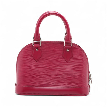 Second hand Louis Vuitton Alma BB Epi Leather Top-handle Handbag Cherry Red - Tabita Bags