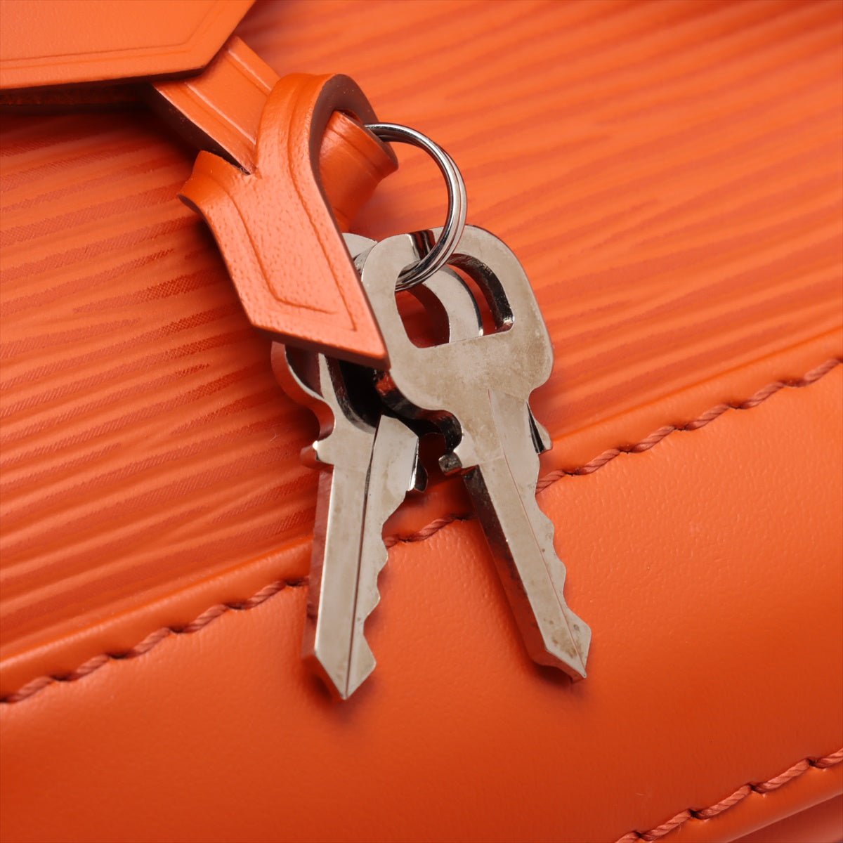 Second hand Louis Vuitton Alma BB Epi Leather Top - handle Handbag Orange - Tabita Bags