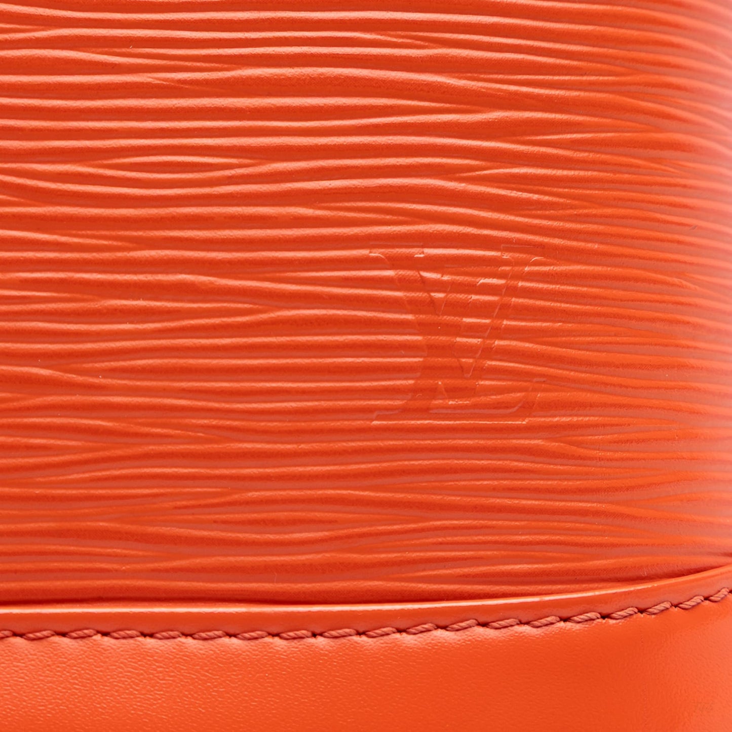 Second hand Louis Vuitton Alma BB Epi Leather Top - Handle Handbag Orange - Tabita Bags