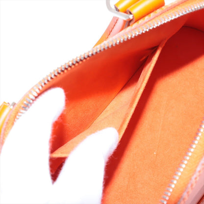 Second hand Louis Vuitton Alma BB Epi Leather Top - handle Handbag Orange - Tabita Bags
