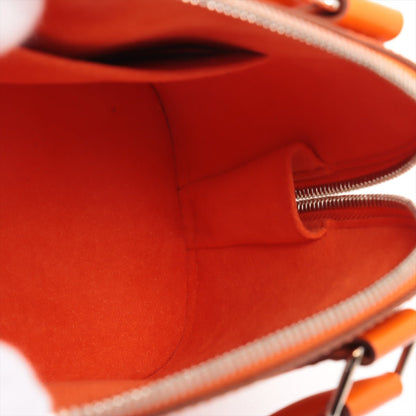 Second hand Louis Vuitton Alma BB Epi Leather Top - handle Handbag Orange - Tabita Bags
