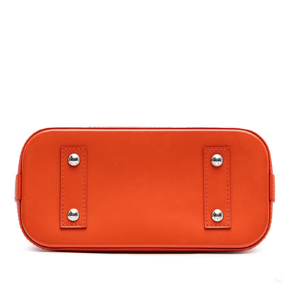 Second hand Louis Vuitton Alma BB Epi Leather Top - Handle Handbag Orange - Tabita Bags
