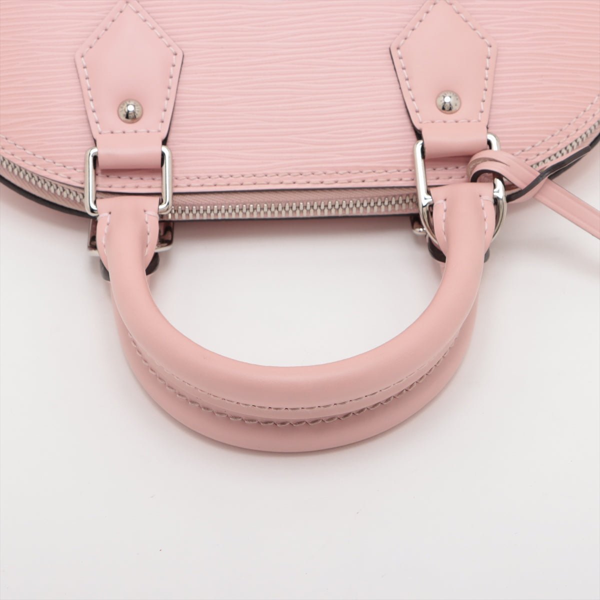 Second hand Louis Vuitton Alma BB Epi Leather Top-handle Handbag Pink - Tabita Bags