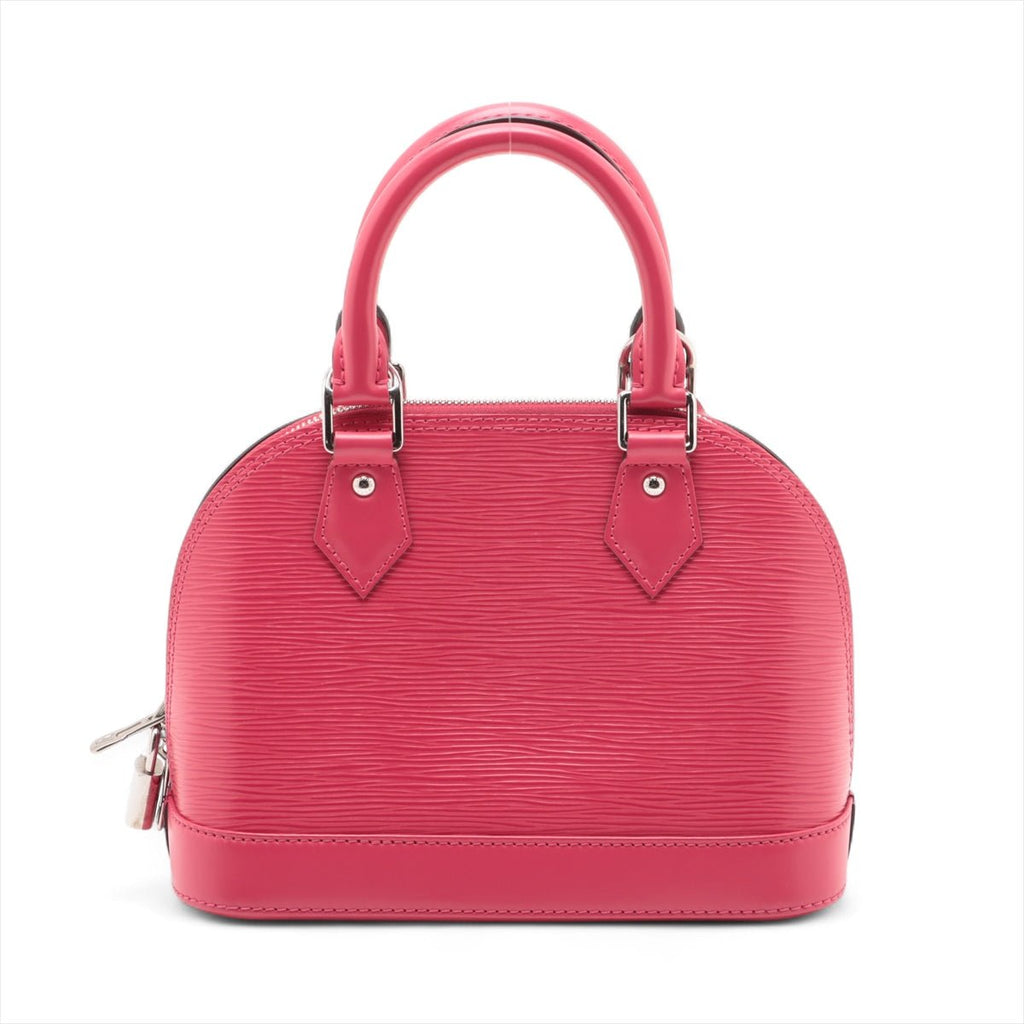 Second hand Louis Vuitton Alma BB Epi Leather Top - handle Handbag Pink - Tabita Bags