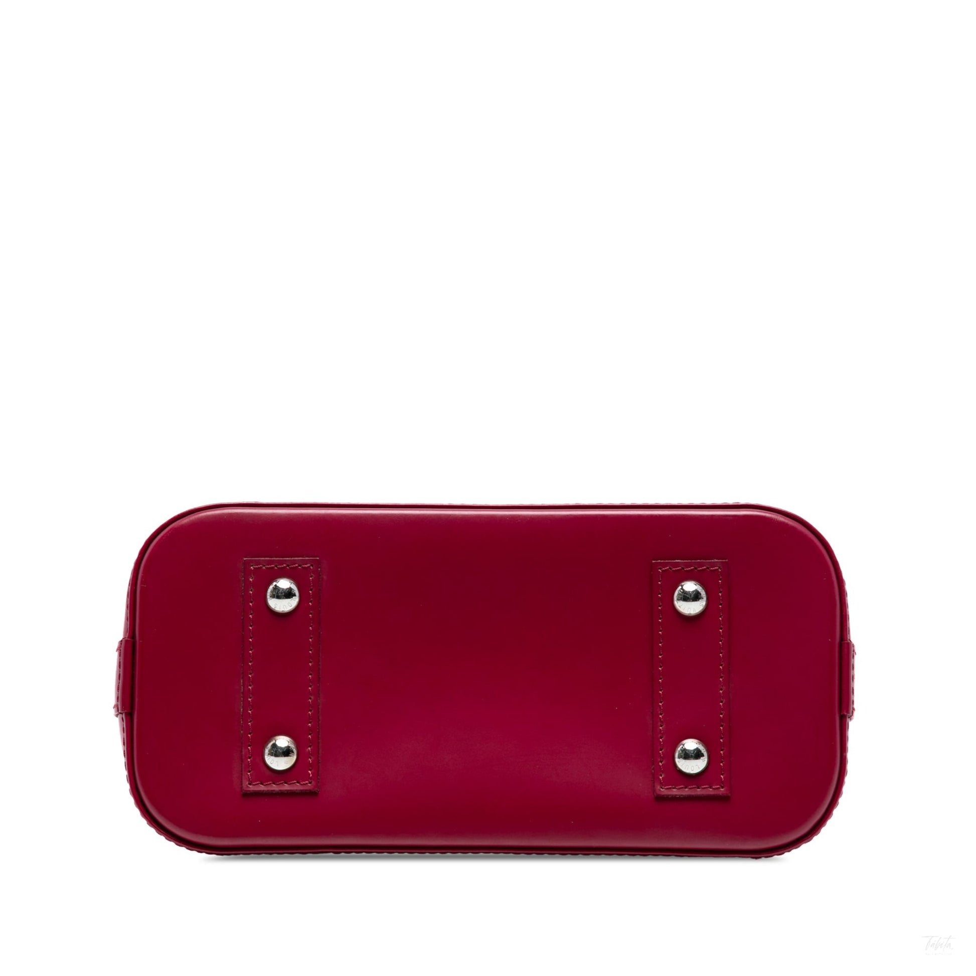 Second hand Louis Vuitton Alma BB Epi Leather Top - Handle Handbag Pink - Tabita Bags