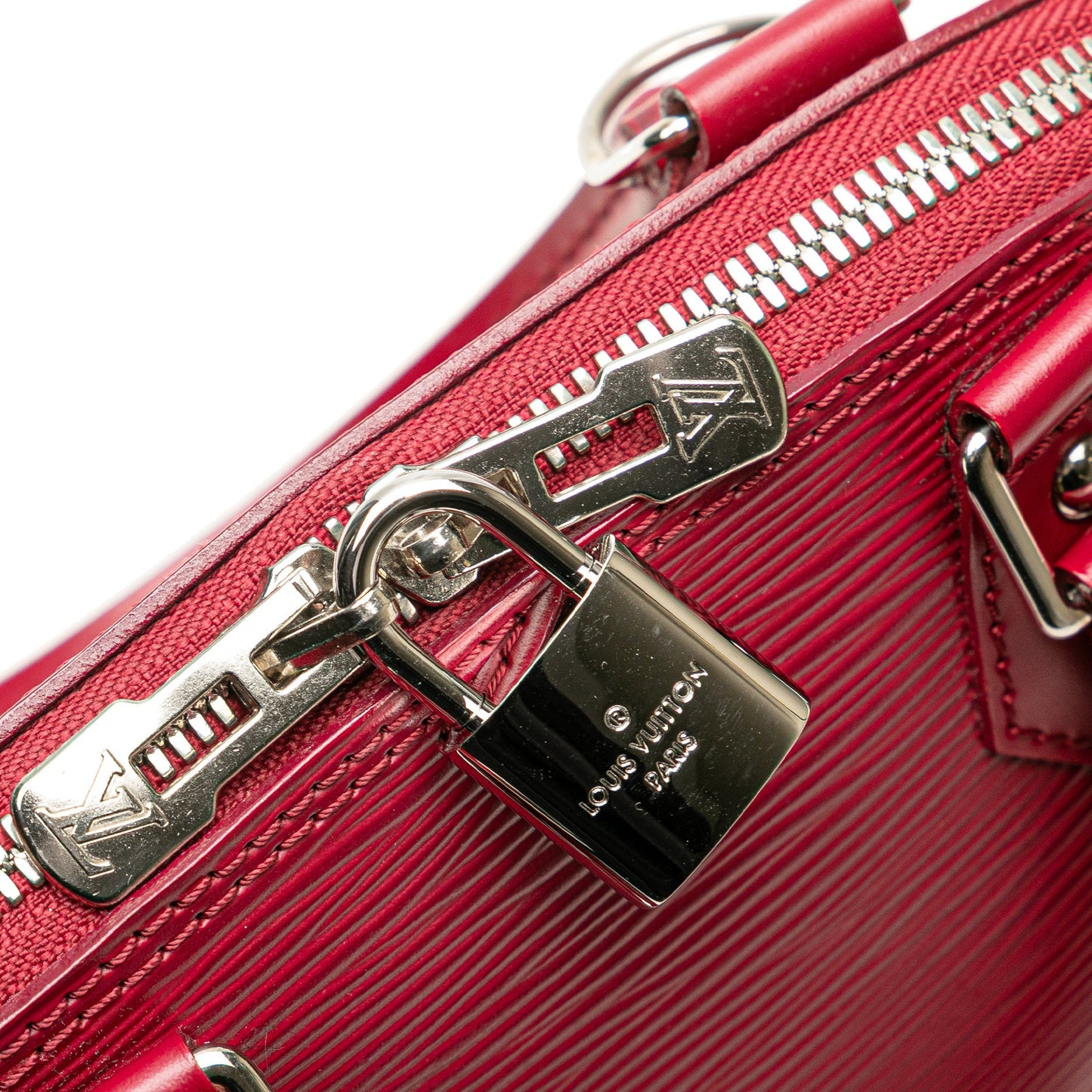 Second hand Louis Vuitton Alma BB Epi Leather Top - handle Handbag Pink - Tabita Bags