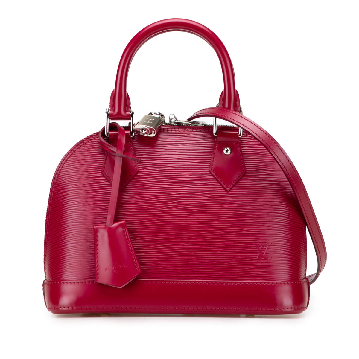 Second hand Louis Vuitton Alma BB Epi Leather Top - handle Handbag Pink - Tabita Bags