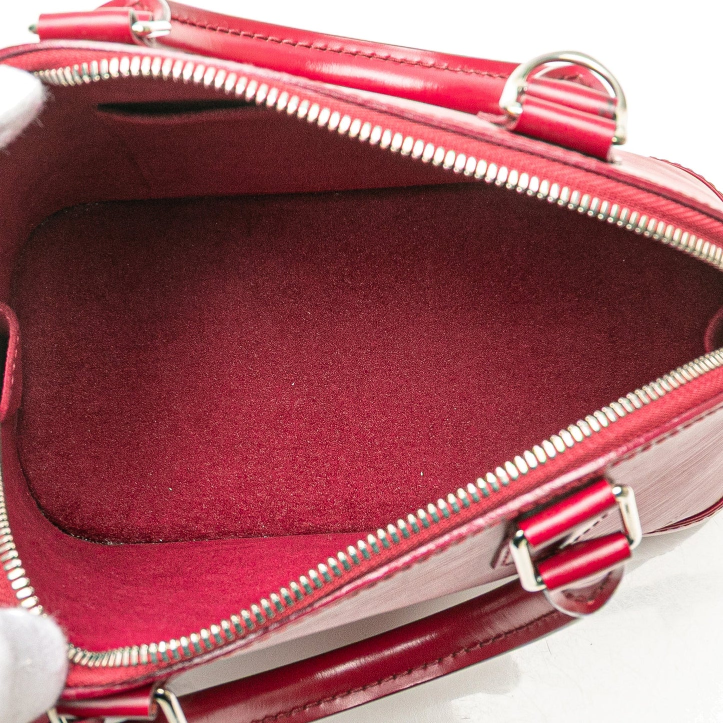 Second hand Louis Vuitton Alma BB Epi Leather Top - handle Handbag Pink - Tabita Bags