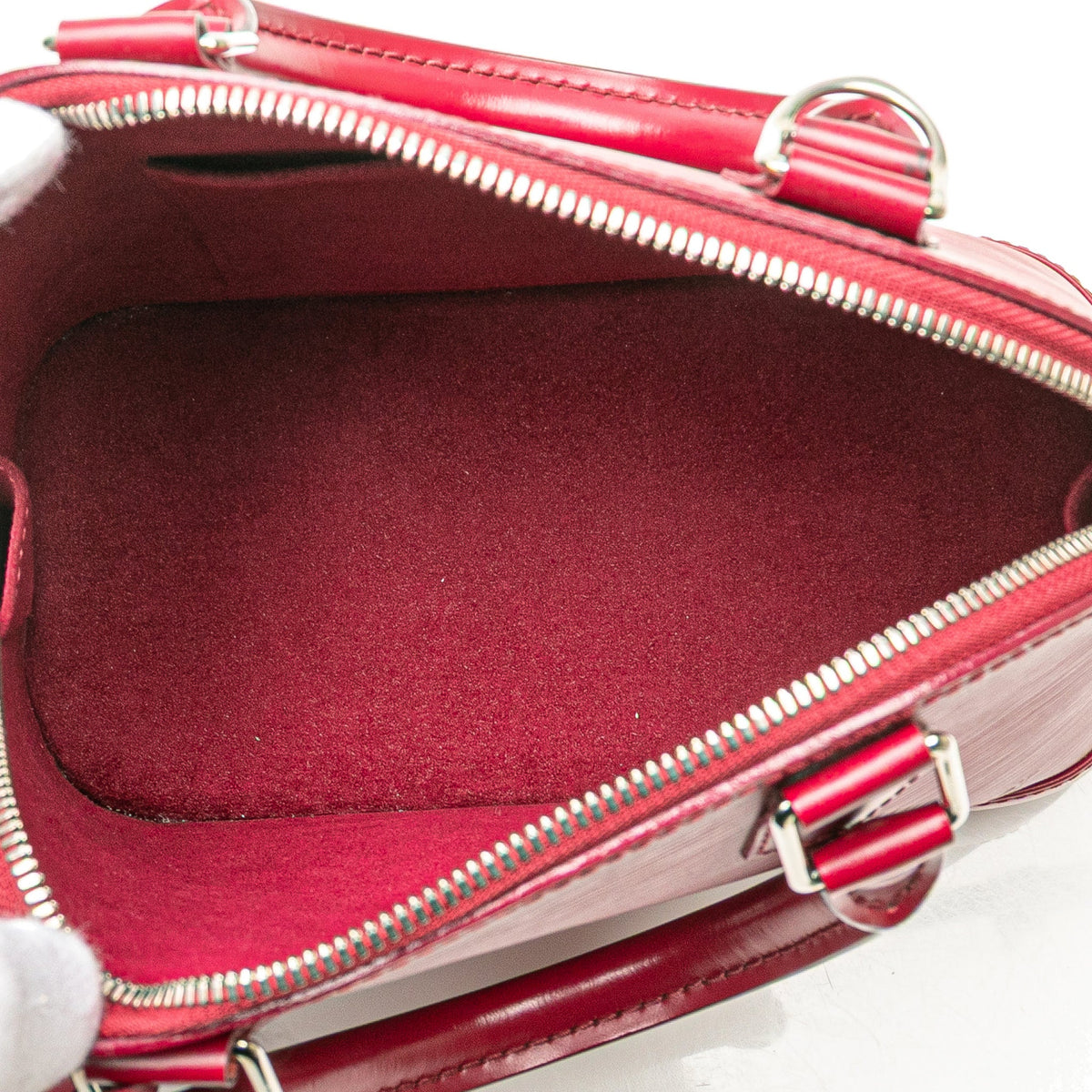 Second hand Louis Vuitton Alma BB Epi Leather Top - handle Handbag Pink - Tabita Bags