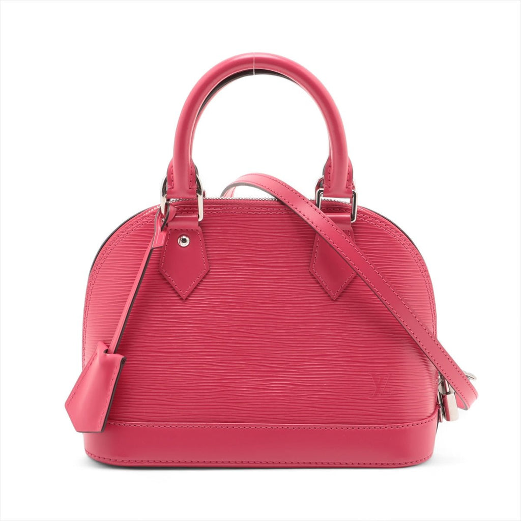 Second hand Louis Vuitton Alma BB Epi Leather Top - handle Handbag Pink - Tabita Bags