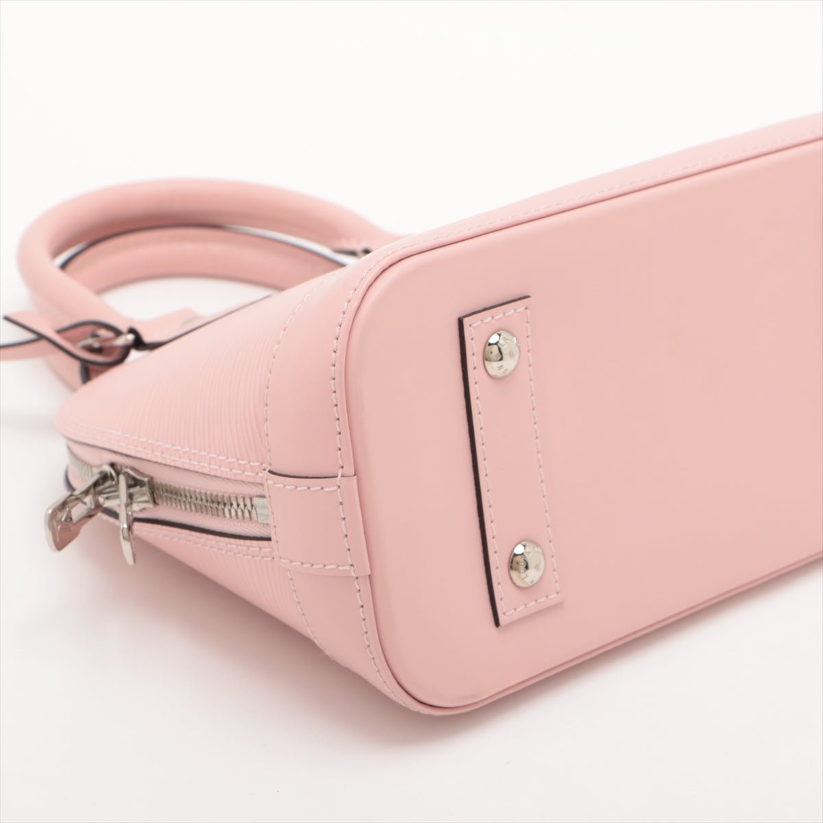 Second hand Louis Vuitton Alma BB Epi Leather Top-handle Handbag Pink - Tabita Bags