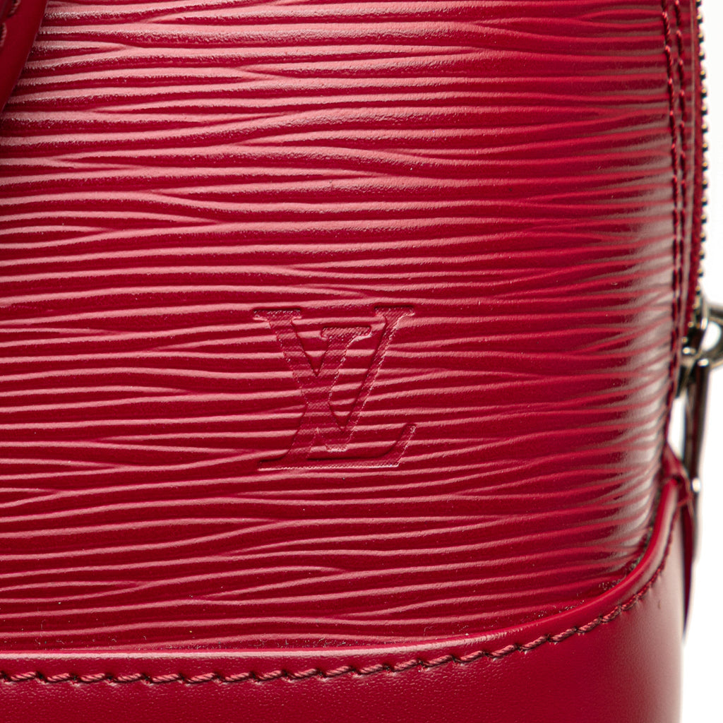 Second hand Louis Vuitton Alma BB Epi Leather Top - handle Handbag Pink - Tabita Bags