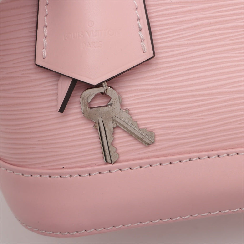 Second hand Louis Vuitton Alma BB Epi Leather Top-handle Handbag Pink - Tabita Bags