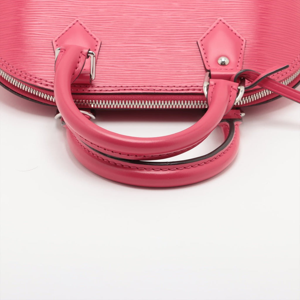 Second hand Louis Vuitton Alma BB Epi Leather Top - handle Handbag Pink - Tabita Bags