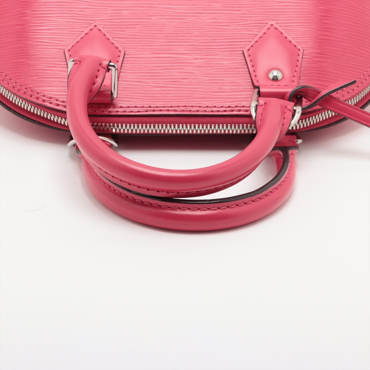 Second hand Louis Vuitton Alma BB Epi Leather Top - handle Handbag Pink - Tabita Bags