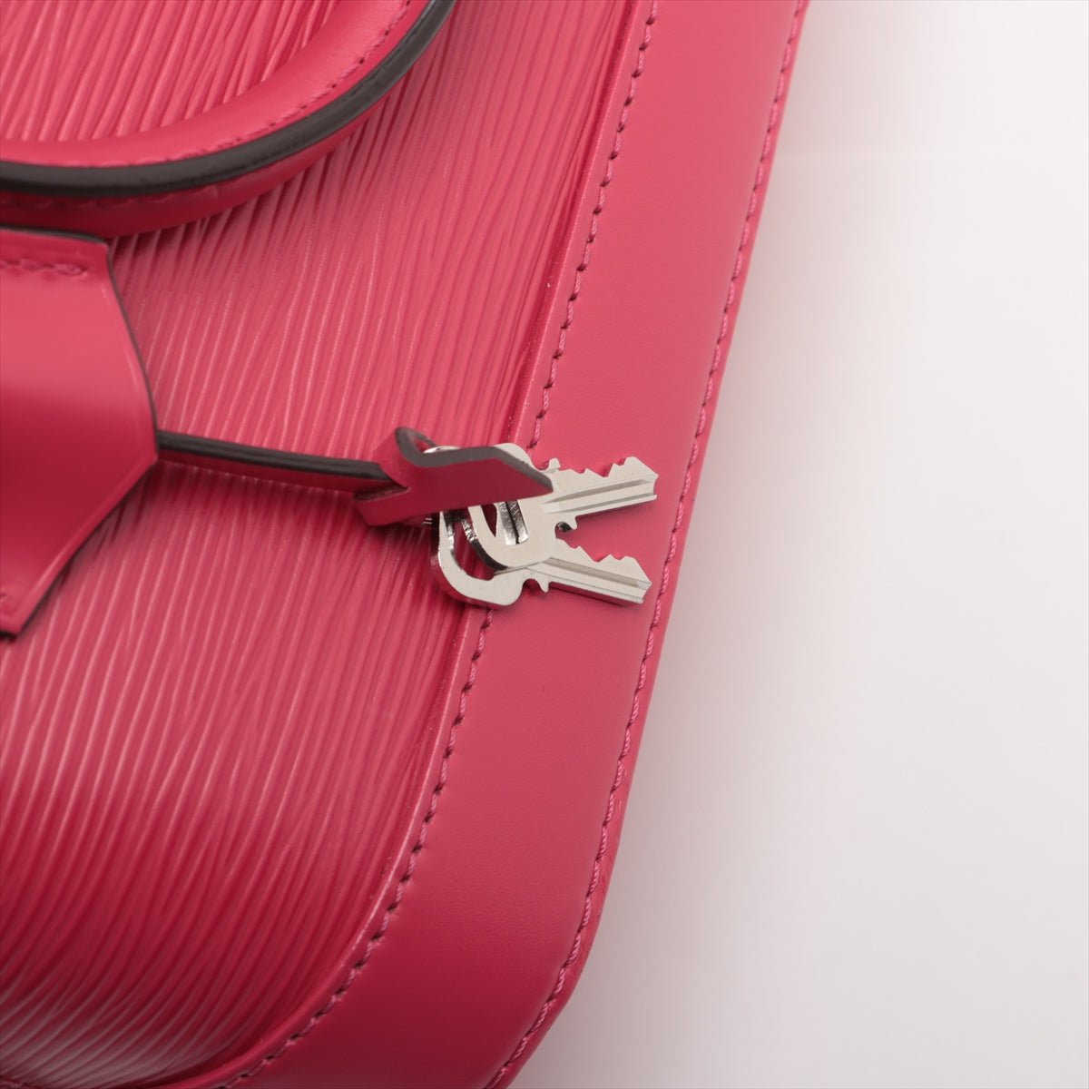 Second hand Louis Vuitton Alma BB Epi Leather Top - handle Handbag Pink - Tabita Bags