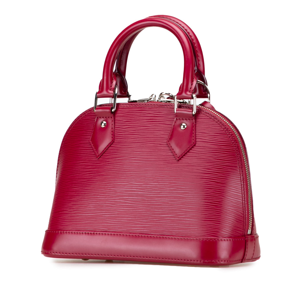 Second hand Louis Vuitton Alma BB Epi Leather Top - handle Handbag Pink - Tabita Bags