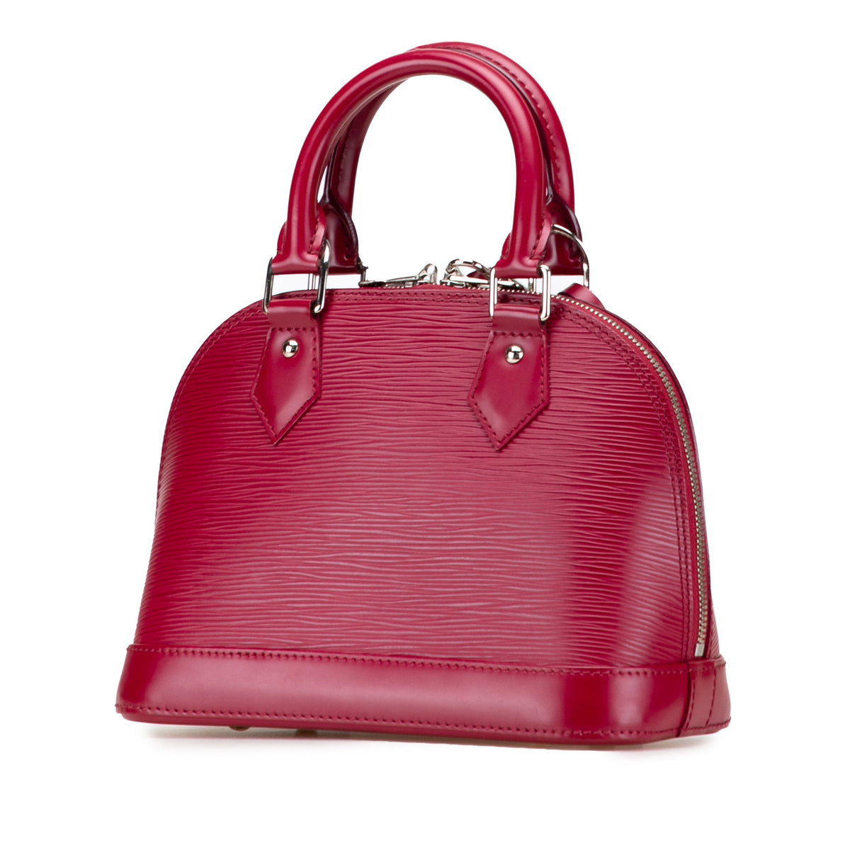 Second hand Louis Vuitton Alma BB Epi Leather Top - handle Handbag Pink - Tabita Bags