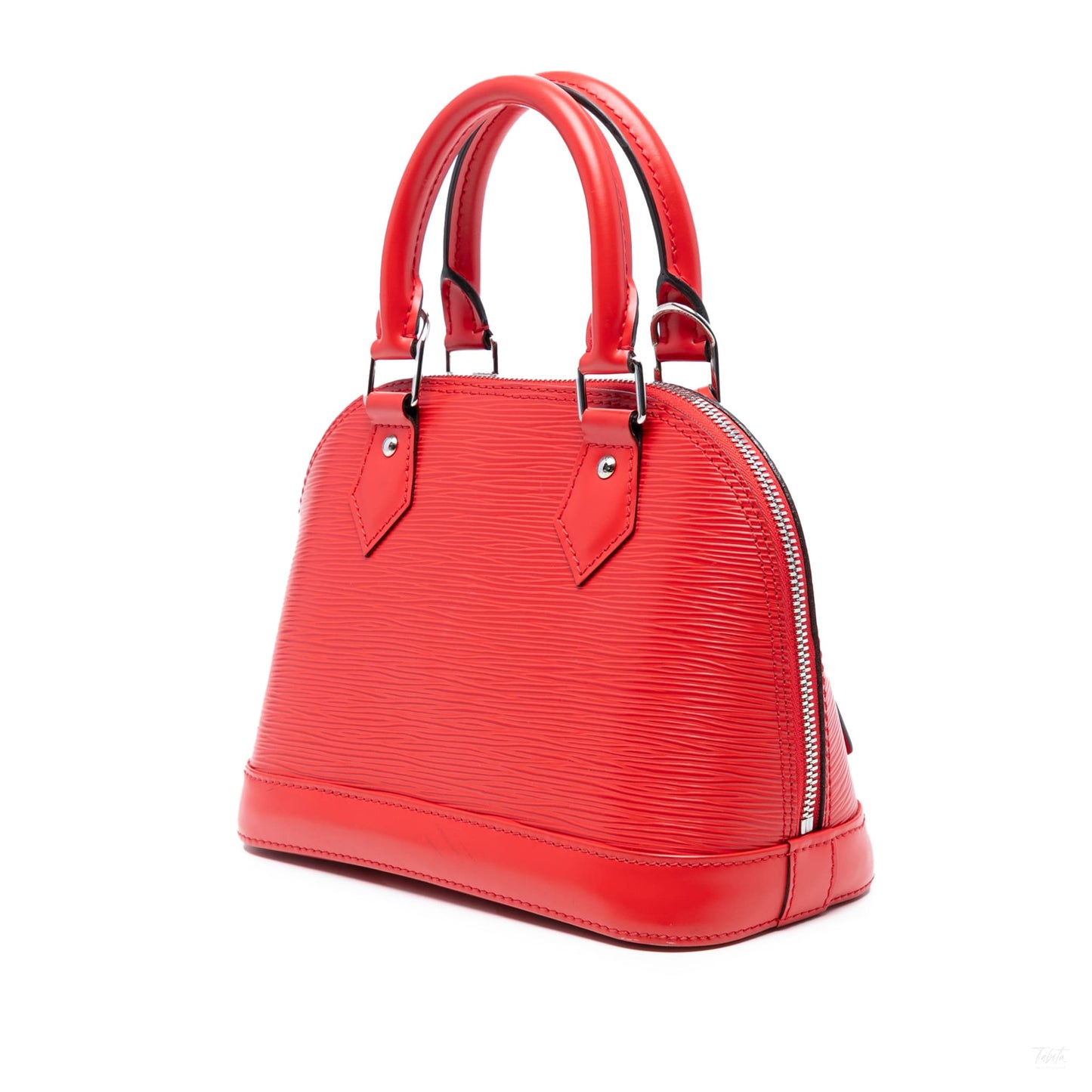 Second hand Louis Vuitton Alma BB Epi Leather Top - handle Handbag Red - Tabita Bags