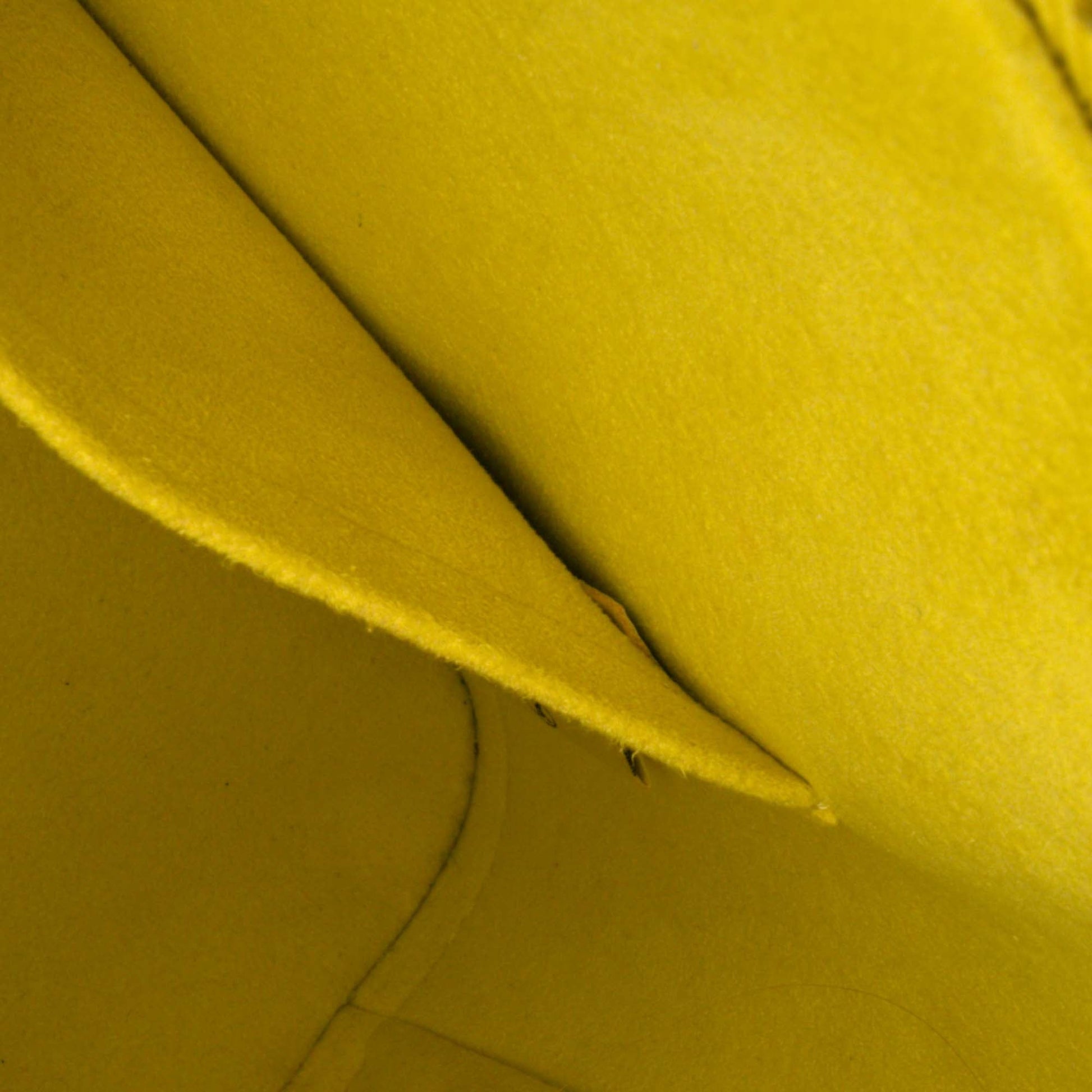 Second hand Louis Vuitton Alma BB Epi Leather Top - handle Handbag Yellow - Tabita Bags