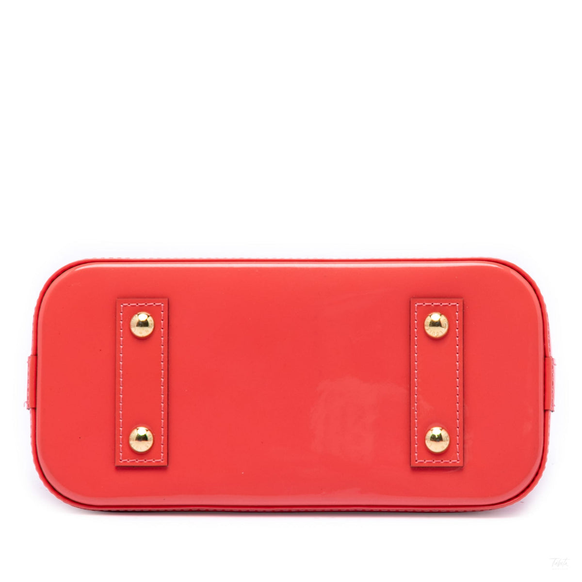 Second hand Louis Vuitton Alma BB Monogram Vernis Leather 2-Ways Top-handle Handbag Orange - Tabita Bags