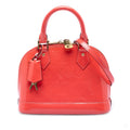 Second hand Louis Vuitton Alma BB Monogram Vernis Leather 2-Ways Top-handle Handbag Orange - Tabita Bags