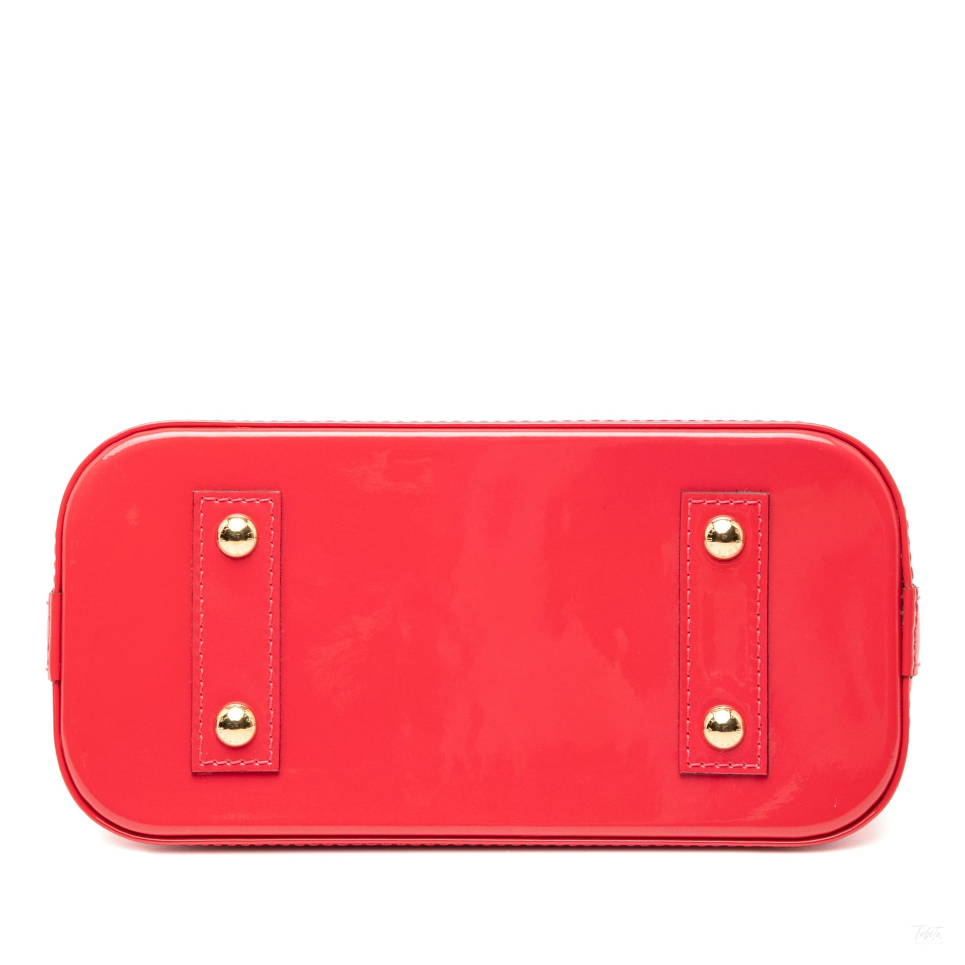 Second hand Louis Vuitton Alma BB Monogram Vernis Leather 2 - Ways Top - handle Handbag Pink - Tabita Bags