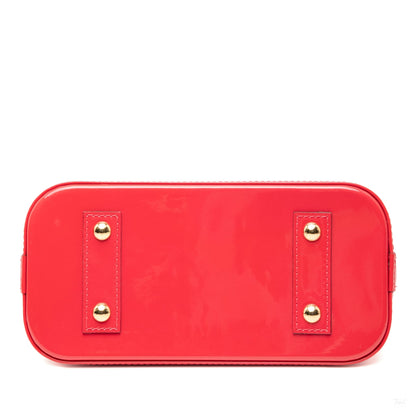 Second hand Louis Vuitton Alma BB Monogram Vernis Leather 2 - Ways Top - handle Handbag Pink - Tabita Bags